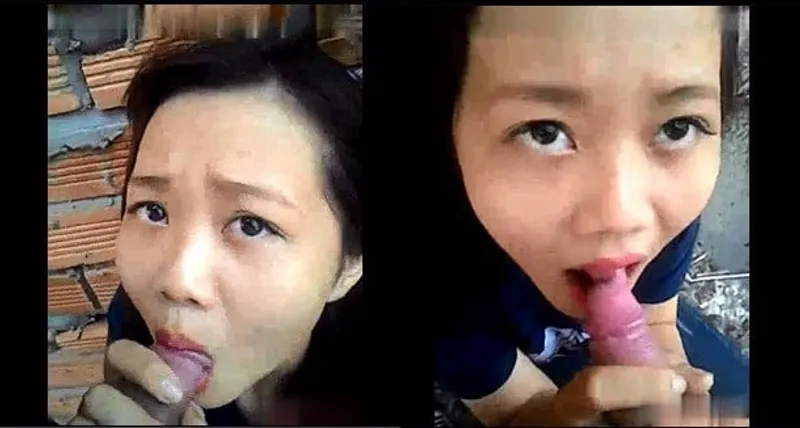 Em ghệ liếm cậu bé ở vườn sau nhà